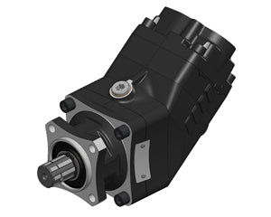 OMFB Piston Pump Bent Axis Twin Flow ISO 4-Bolt -Right Hand Rotation (CW) - 70cc+35cc / 350 Bar