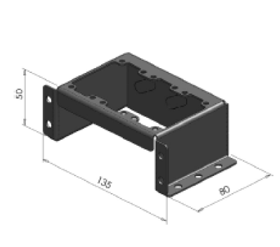 OMFB N-GAGE Raised Mounting Bracket - Triple