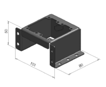 OMFB N-GAGE Raised Mounting Bracket - Twin