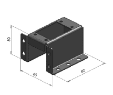 OMFB N-GAGE Raised Mounting Bracket - Single