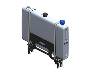 VERTICAL SLIM Series Aluminium Hydraulic Tanks with Mount Bracket - 200 litre Capacity
