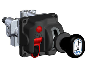 OMFB N-Force Tipper Cabin Controls – PTO Control Switch, Manual PTO Knock-Off, Manual Lever Return, 1/4" Airline Porting